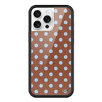 Wildflower 3D Cute Black white brown yellow Polka Dots Phone case For iPhone