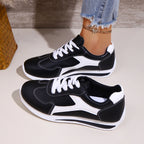 Women's Casual Sports Shoes Spring Autumn Seasonal Retro Style Round Toe Lace Up Comfortable Flat Shoes for Women