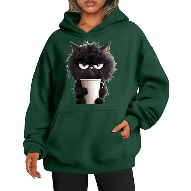 Funny Cat New Fashion Women's Hoodies Spring Autumn Winter