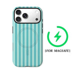 Mint Stripe Magnetic Phone Case for IPhone