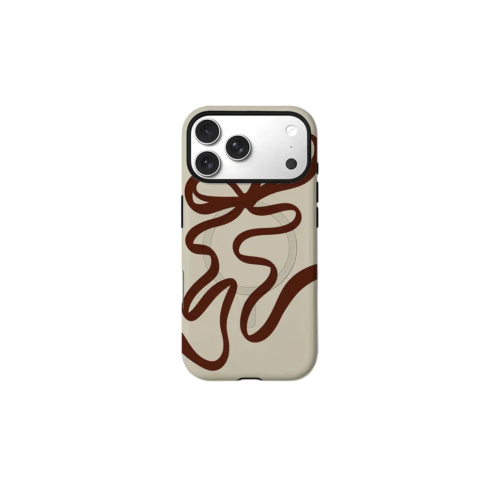 Chocolate Bow Twist Magnetic Phone Case for IPhone