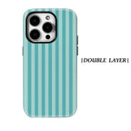 Mint Stripe Magnetic Phone Case for IPhone
