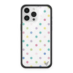 Wildflower 3D Cute Black white brown yellow Polka Dots Phone case For iPhone
