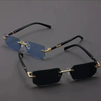 Rimless Sunglasses Rectangle Frame