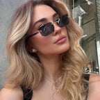 Rimless Sunglasses Rectangle Frame