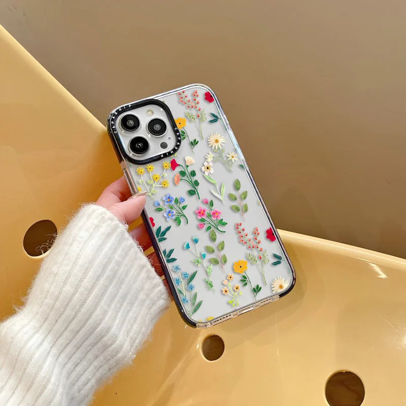 Minimalist Floral Fragments Case For iPhone