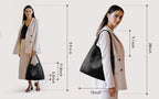 Large Woven Tote Bag for Women with Purse Fashion Shoulder Hobo Underarm Bags Woven Soft Vegan Leather Handbag