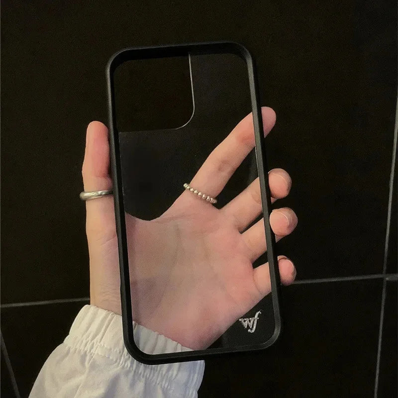 Wildflower Transparent Anti-Fall Phone Case for iPhone