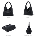 Large Woven Tote Bag for Women with Purse Fashion Shoulder Hobo Underarm Bags Woven Soft Vegan Leather Handbag