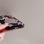 Ins Irregular Mirror Pink Balloon Dog Fashion Case for iPhone