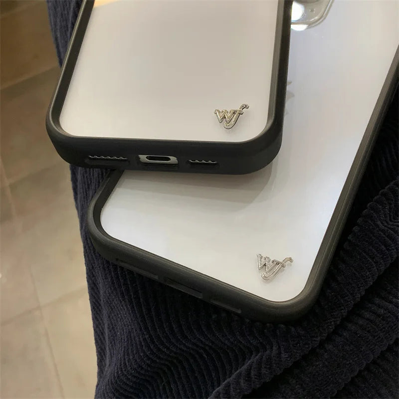 Wildflower Transparent Anti-Fall Phone Case for iPhone