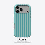 Mint Stripe Magnetic Phone Case for IPhone