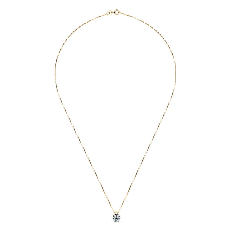 5-11mm 4CT 5CT D-E Moissanite Solitaire Pendant Necklace For Women Real 925 Silver Original Jewelry With GRA Certificate 0.5-3CT