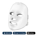 Rechargeable Facial LED Mask 7 Colors LED Photon Therapy Skin Rejuvenation