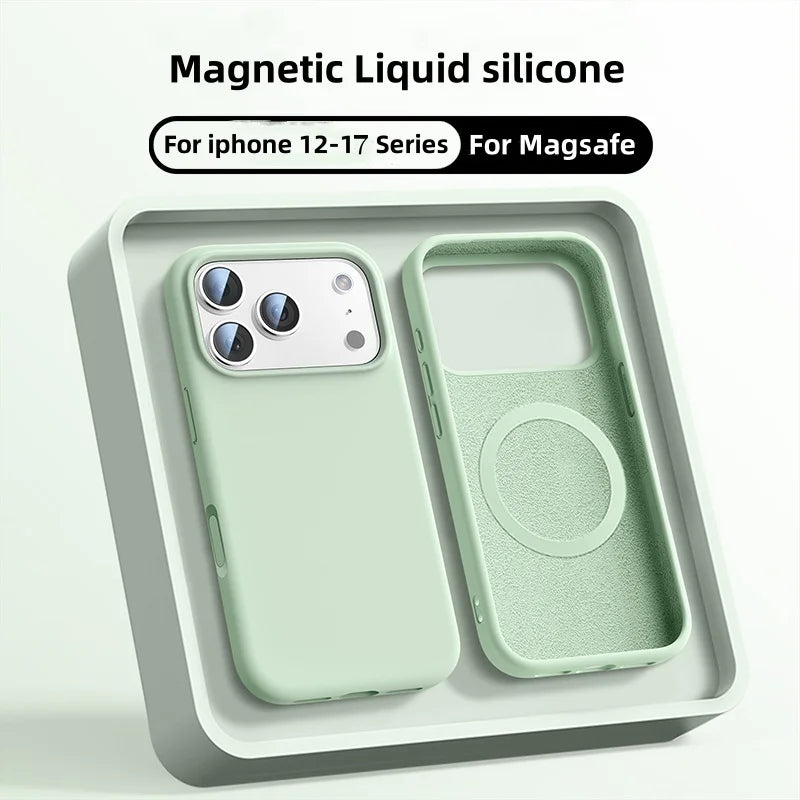 Liquid Silicone Case for iPhone  Magnetic Magsafe