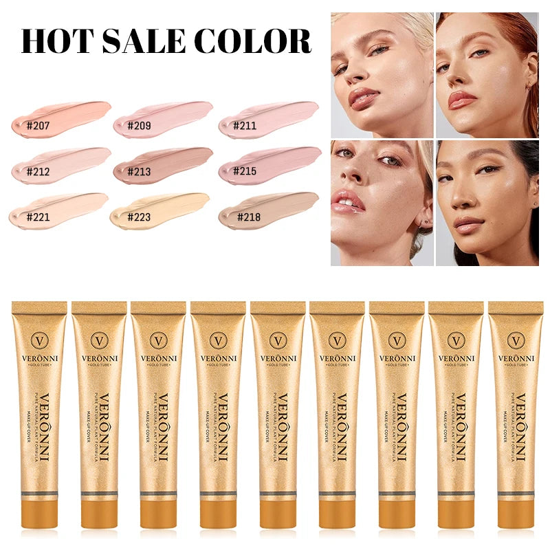 14 Shades of Matte Concealer - Complete Coverage Formula,Long-Lasting,Waterproof Foundation Makeup Contouring for Face And Body