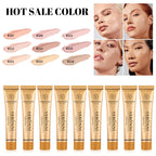 14 Shades of Matte Concealer - Complete Coverage Formula,Long-Lasting,Waterproof Foundation Makeup Contouring for Face And Body