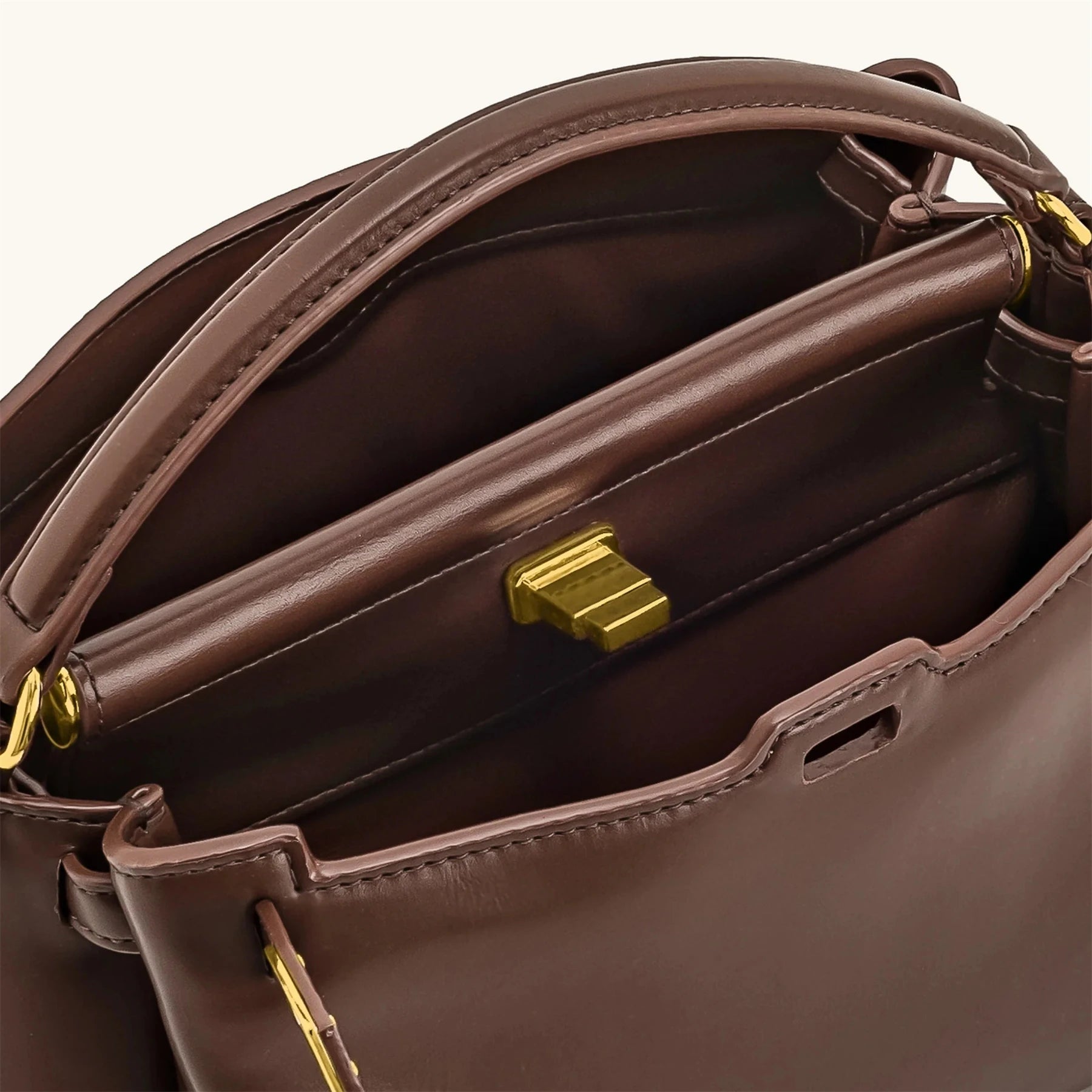 JW PEI Carmen Lock Handbag 2026 New Women's Crossbody Small Square Turnlock Closure Purse Minimalist Vegan Leather Shoulder Bag