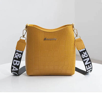 Women Crocodile Pu Leather Messenger Bags Large Capacity Women Bags Handbags Ladies Casual Totes Satchel Women Shoulder Bag - Imbasat