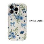 Blueberry Bow Elegance Magnetic Phone Case for IPhone