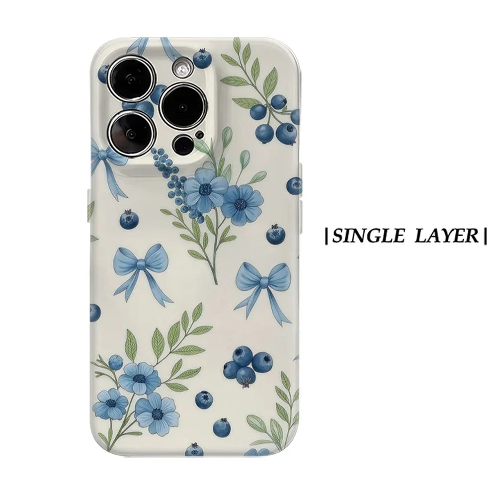 Blueberry Bow Elegance Magnetic Phone Case for IPhone
