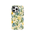 Flower Leaves Lemon Phone Case for iPhone Magnetic