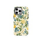 Flower Leaves Lemon Phone Case for iPhone Magnetic