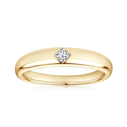 18k Gold Plated Wedding Ring for Women 925 Silver D Color Certified Moissanite Engagement Promise Band Princess Oval Emerald Cut