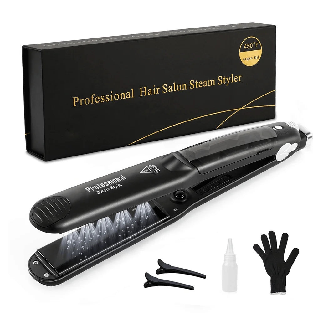 Steam Hair Straightener Professional Ceramic Vapor Flat Iron