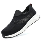 Mesh Lightweight Work Sneakers Steel Toe Men Women Work Safety Shoes Breathable