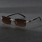 Rimless Sunglasses Rectangle Frame