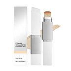 2 in 1 Color Changing Foundation Stick Smart Shade Adjusting Lightweight Creamy Formula Natural Matte Finish Buildable Coverage