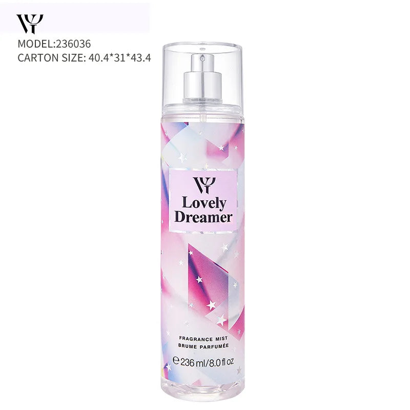 Women's Long Lasting Light Fragrance Victoria Fragrance Body Spray With Various Flavors Skin Care 236ml
