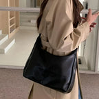 Hobo Shoulder Bags for Women Ultra Soft Foldable Vegan Leather Shoulder Handbag Stylish Slouchy Tote Purses Casual Tote