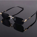 Rimless Sunglasses Rectangle Frame