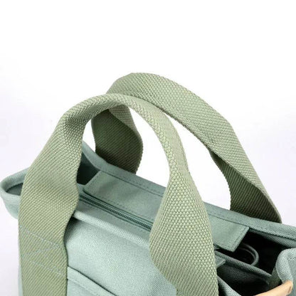 Small Bag with Zipper This Thousand Layer Bags Small Lady Single Shoulder Portable Thickened Canvas Mobile Phone Bucket Tote Bag - Imbasat