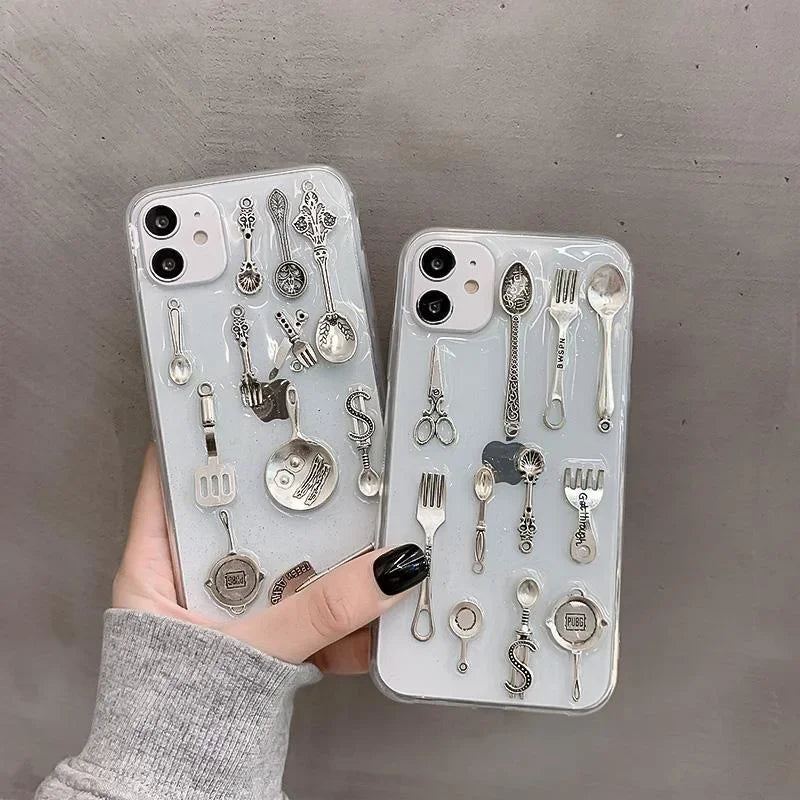 3D Cooker Transparent Case for iPhone
