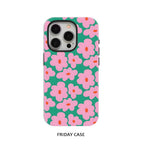 INS Retro Geometric Floral Phone Case for iPhone