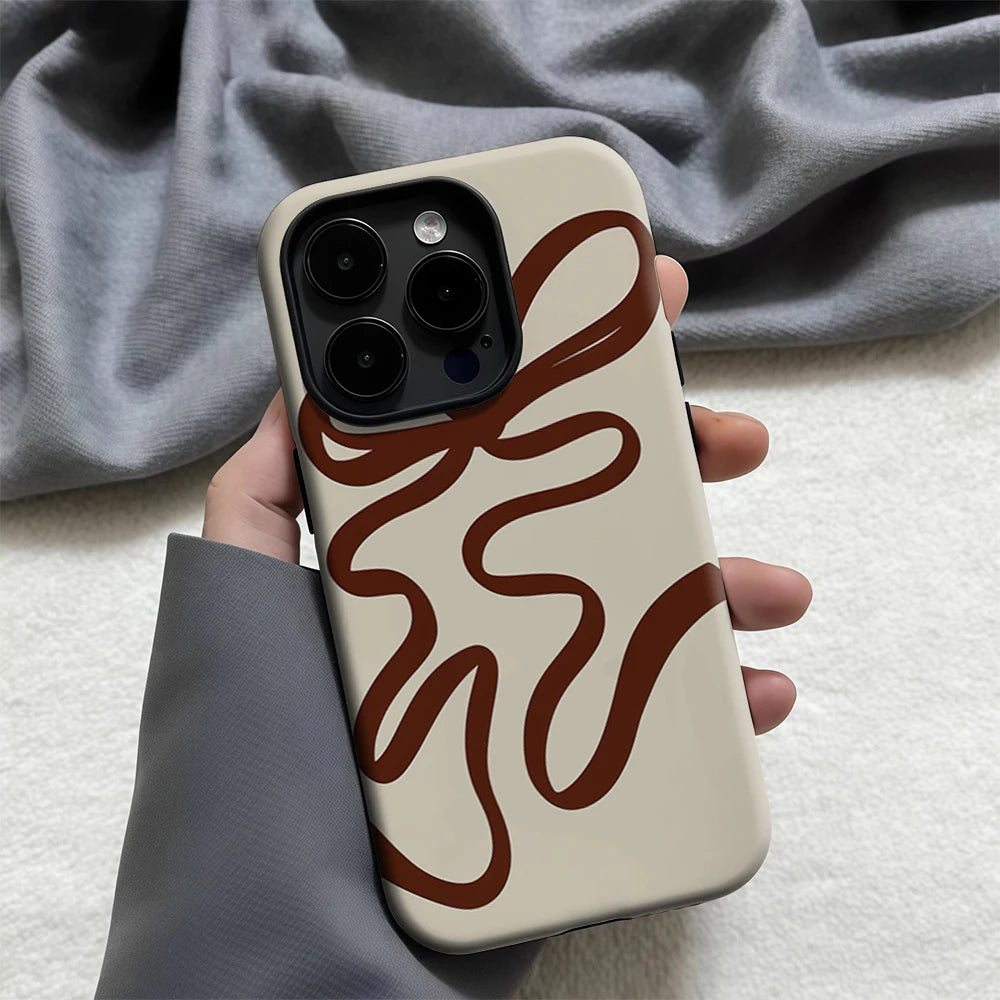 Chocolate Bow Twist Magnetic Phone Case for IPhone