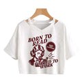 Vintage Book Lover Design with Retro Crop